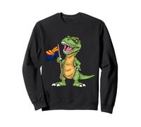 Bandera de Arizona Lover Kids Dinosaur Lover USA Arizona Sudadera