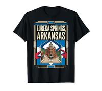Bandera de Arkansas de Eureka Springs, Arte Retro histórico Camiseta