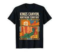 Bandera de Australia del Territorio del Norte de Kings Canyon, Arte Vintage Camiseta