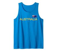 Bandera DE Australia Estilo DE Jersey Deportivo ATLETÉTICO Australiano Camiseta sin Mangas