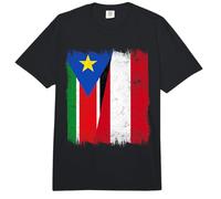 Bandera de Austria de Sudán del Sur | Raíces de Sudán del Su Comfort Colors Adult Heavyweight T-Shirt