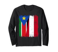 Bandera de Austria de Sudán del Sur | Raíces de Sudán del Su Manga Larga