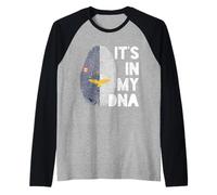 Bandera de Azores Pride Portugal It's In My DNA Vintage Camiseta Manga Raglan