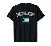 Bandera de Bahamas, diseño Vintage Envejecido Retro Camiseta