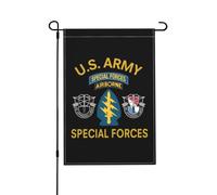 Bandera de balcón 11.º Grupo de Fuerzas Especiales del Ejército de | Fiestas 30x45 Banderas Colores Vivos Bandera para todas las temporadas Calle Festivales