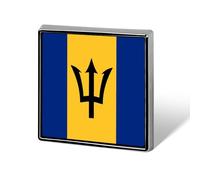 Bandera de Barbados, bonitos alfileres de solapa, broches de metal, insignias, corbatas, sombreros, accesorios de ropa para hombres y mujeres.