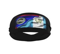Bandera De Belice Bandera De Guatemala Unisex Diadema Deportiva Absorbente Banda para El Sudor Comoda Cinta Sudor Cabeza para Yoga Fitness Tenis