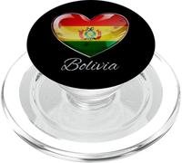 Bandera de Bolivia Corazón Raíces Patrióticas PopSockets PopGrip para MagSafe