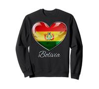 Bandera de Bolivia Corazón Raíces Patrióticas Sudadera