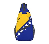 Bandera de Bosnia y Herzegovina Sling Bag Unisex Crossbody Sling Mochila Bolso de Hombro en el Pecho para Mujeres Hombres Viajes Senderismo Mochila