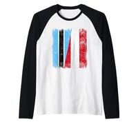 Bandera de Botswana Austria | Botswana Austrian Roots Camiseta Manga Raglan