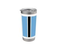 Bandera de Botswana de Botswana Vaso térmico de acero inoxidable de doble pared