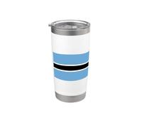 Bandera de Botswana de Botswana Vaso térmico de acero inoxidable de doble pared