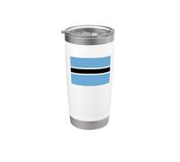 Bandera de Botswana de Botswana Vaso térmico de acero inoxidable de doble pared