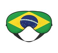 Bandera de Brasil 10 máscaras para dormir con la bandera de Brasil, correa ajustable, máscara suave para los ojos para mujeres, hombres, viajes, trabajo, hogar