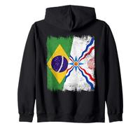 Bandera de Brasil Asiria, diseño del Orgullo asirio Sudadera con Capucha