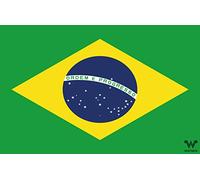 Bandera de Brasil - Bandera del país como pegatina 8,5 x 5,5 cm