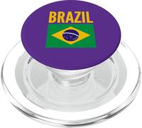 Bandera de Brasil Colores Orgullo Nacional PopSockets PopGrip para MagSafe