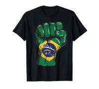 Bandera de Brasil Orgullo Brasileño Raíces Brasil Brasil Camiseta