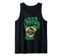 Bandera de Brasil Orgullo Brasileño Raíces Brasil Brasil Camiseta sin Mangas