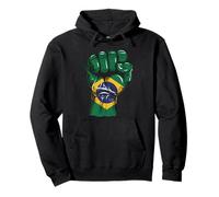 Bandera de Brasil Orgullo Brasileño Raíces Brasil Brasil Sudadera con Capucha