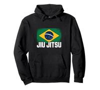 Bandera de Brasil para los amantes brasileños del Jiu Jitsu y luchadores BJJ Sudadera con Capucha