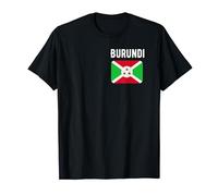 Bandera de Burundi Bandera del mapa del país de Burundi Camiseta