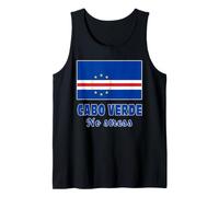 Bandera de Cabo Verde con Lema de Cabo Verde SIN ESTRÉS Camiseta sin Mangas