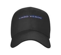 Bandera De Cabo Verde Texto Caboverdiano Word Art Unisex Sombrero Suave Gorra De Béisbol Casual Gorra Trucker para Senderismo Running Aire Libre
