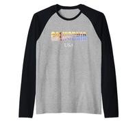 Bandera de California Cali Camiseta Manga Raglan