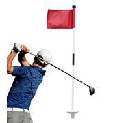 Bandera de campo de golf - Marcador de entrenamiento extraíble, bandera-entrenamiento de alta visibilidad | Palillo de bandera de golf de fibra de vidrio con agujero, accesorios de Golf portátiles