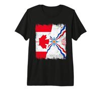 Bandera de Canadá Asiria, diseño del Orgullo asirio Camiseta Premium