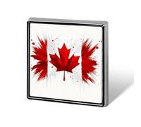 Bandera de Canadá, bonitos alfileres de solapa, broches de metal, insignias, corbatas, sombreros, accesorios de ropa para hombres y mujeres.