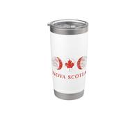 Bandera de Canadá de Nova Sotia Vaso térmico de acero inoxidable de doble pared
