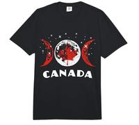 Bandera de Canadá Luna Hoja de Arce Canadiense Comfort Colors Adult Heavyweight T-Shirt