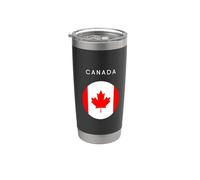 Bandera de Canadá - Minimalista Souvenir World Travel Lover Vaso térmico de acero inoxidable de doble pared