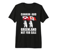 Bandera de Canadá y Groenlandia no está a la Venta Bear Groenlandeses Camiseta Premium