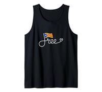 Bandera de Cataluña Libre - Cataluña Libertad Word Art Camiseta sin Mangas