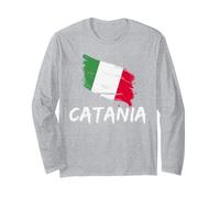 Bandera de Catania Italia Heritage Italiani Pride Souvenir Manga Larga