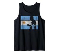 Bandera de celebración de 10 goles de Leyenda del fútbol Argentino Camiseta sin Mangas
