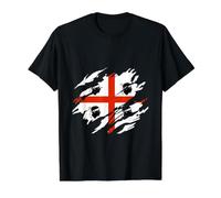 Bandera de Cerdeña Camiseta gráfica económica, Hombre, Negro, M