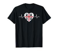 Bandera de Cerdeña Heartbeat Four Moros Pride Design Camiseta