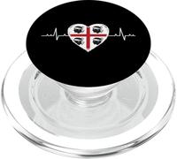 Bandera de Cerdeña Heartbeat Four Moros Pride Design PopSockets PopGrip para MagSafe
