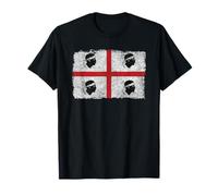 Bandera de Cerdeña Italia 4 Moros Cerdeña Camiseta