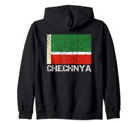 Bandera de Chechenia patriótica Envejecida para Hombres, Mujeres y niños Chechenia Sudadera con Capucha