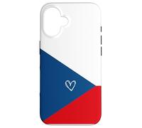 Bandera de Chequia Corazón Checo Orgulloso Día Nacional del Patrimonio Carcasa para iPhone 16