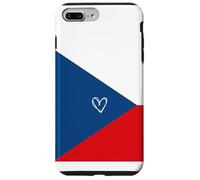 Bandera de Chequia Corazón Checo Orgulloso Día Nacional del Patrimonio Carcasa para iPhone 7 Plus/8 Plus