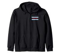 Bandera de Chicago Home Love Family Hombres Mujeres Niños Jóvenes Sudadera con Capucha