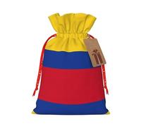 Bandera de Colombia - Bolsa de regalo de gran capacidad de 8.3 x 11.8 pulgadas con cordón para tus regalos preciosos de Halloween, 1 unidad