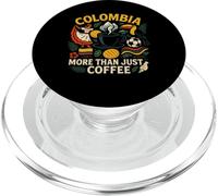 Bandera de Colombia Café Niños Niñas Colombian Gear Columbia Flag PopSockets PopGrip para MagSafe
